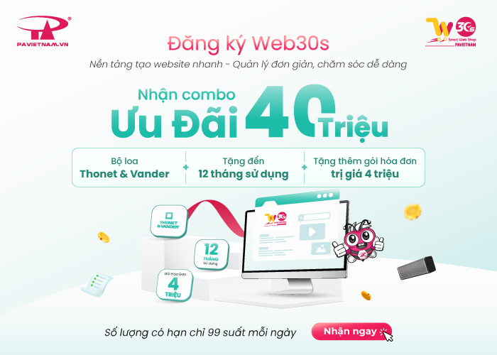 Chương trình ưu đãi Web30s